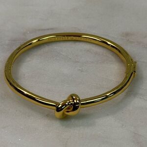 Kate Spade Gold Knot Hinged Bangle Bracelet